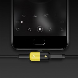USB type-C - 3.5mm jack - aux audio charger - OTG converter - adapter - capsule shape