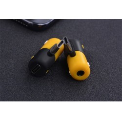 USB type-C - 3.5mm jack - aux audio charger - OTG converter - adapter - capsule shape