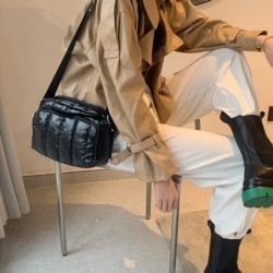 Small shoulder bag - nylon - wide strap