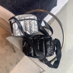 Small shoulder bag - nylon - wide strap