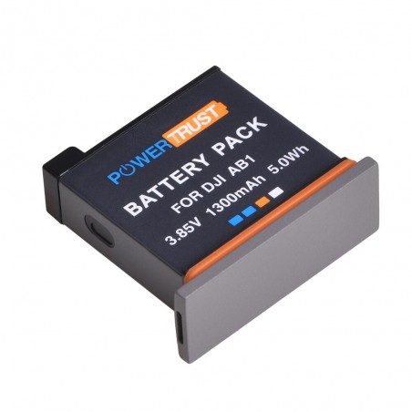 1300mAh - rechargeable li-ion AB1 battery - USB type-C charger - for DJI Osmo Action Sports camera