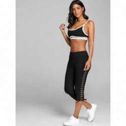 Trendy lace-up leggings - mid calf lengthPants