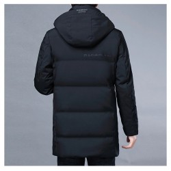 Luxurious warm winter jacket - long parka - with hood - duck downJackets