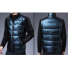 Fashionable short jacket - shiny down winter windbreaker