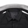 Fashionable warm short jacket - down windbreaker - with detachable fur collarJackets