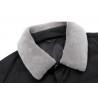 Fashionable warm short jacket - down windbreaker - with detachable fur collarJackets
