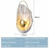 Modern resin wall lamp - LED - shell shape