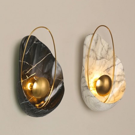 Modern resin wall lamp - LED - shell shape