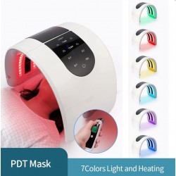 PDT LED face mask - light therapy - skin tightening / rejuvenation / dark spots remover - 7 colors
