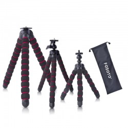 Mini tripé polvo - pernas de aranha flexíveis - para câmera / telefone / GoPro / Canon / Nikon / Sony / DSLR