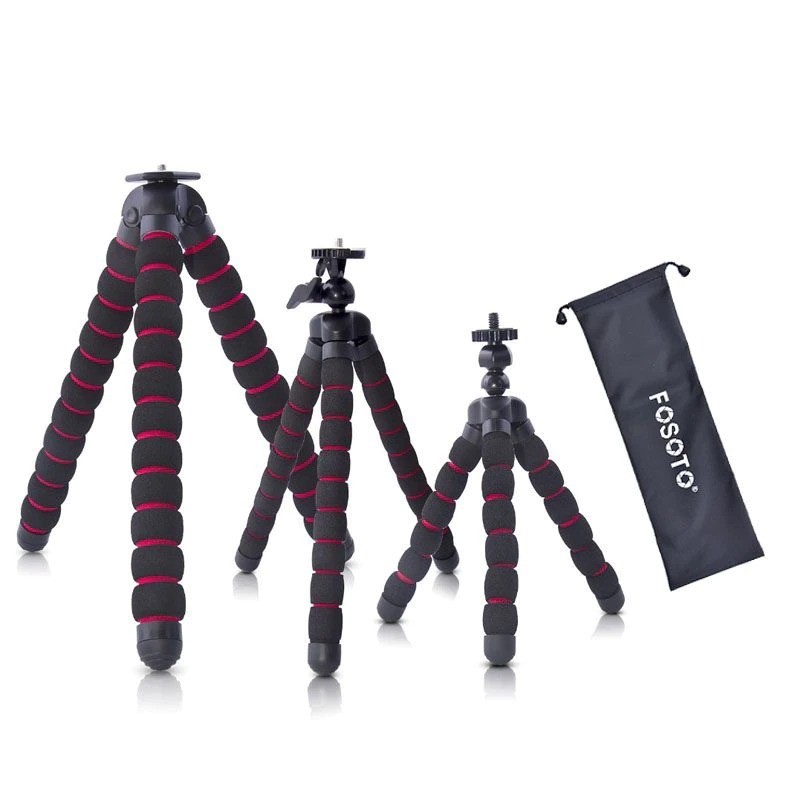 Mini tripé polvo - pernas de aranha flexíveis - para câmera / telefone / GoPro / Canon / Nikon / Sony / DSLR