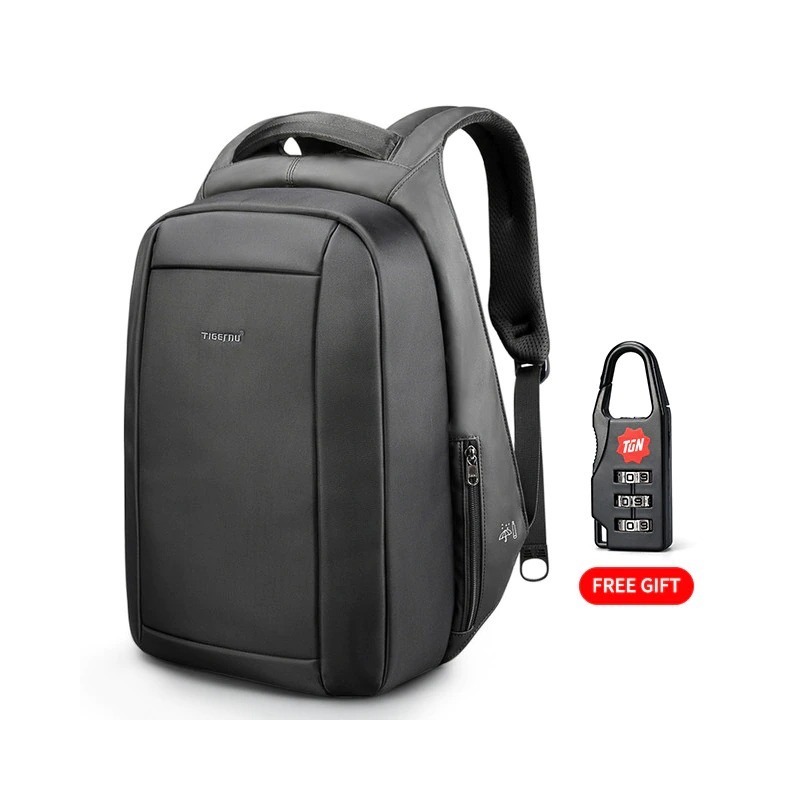 Fashionable backpack - anti-theft - USB charging port / earphone jack - for 15.6inch laptop - waterproofBackpacks