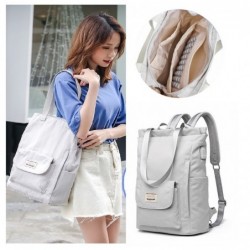 Stylish handbag - laptop backpack - with USB charging port - waterproof