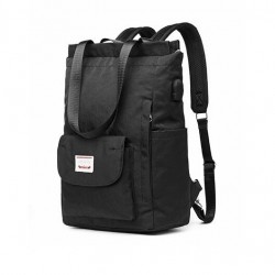 Stylish handbag - laptop backpack - with USB charging port - waterproof