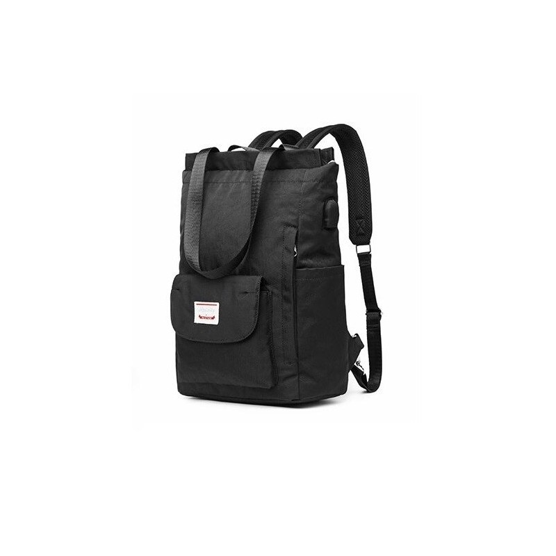 Stylish handbag - laptop backpack - with USB charging port - waterproof