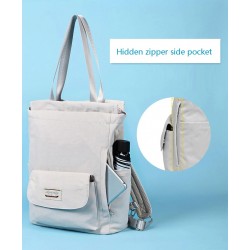 Stylish handbag - laptop backpack - with USB charging port - waterproof