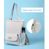 Stylish handbag - laptop backpack - with USB charging port - waterproof
