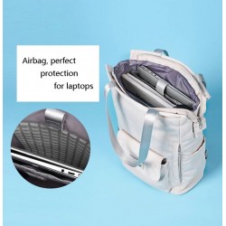 Stylish handbag - laptop backpack - with USB charging port - waterproof
