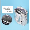 Stylish handbag - laptop backpack - with USB charging port - waterproof