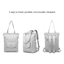 Stylish handbag - laptop backpack - with USB charging port - waterproof