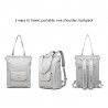 Stylish handbag - laptop backpack - with USB charging port - waterproof