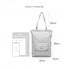 Stylish handbag - laptop backpack - with USB charging port - waterproof