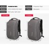 Fashionable multifunction backpack - with USB charging port - bag for 13" / 15" laptopBackpacks
