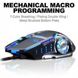 Professional optical gaming mouse - 6 buttons - wired - 3200DPI - LED - silent