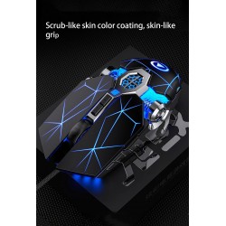 Professional optical gaming mouse - 6 buttons - wired - 3200DPI - LED - silent