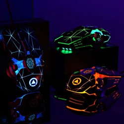 Professional optical gaming mouse - 6 buttons - wired - 3200DPI - LED - silent