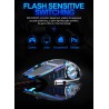 Professional optical gaming mouse - 6 buttons - wired - 3200DPI - LED - silent