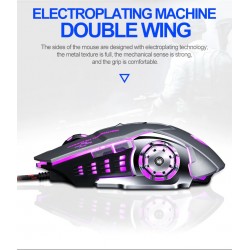 Professional optical gaming mouse - 6 buttons - wired - 3200DPI - LED - silent