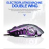 Professional optical gaming mouse - 6 buttons - wired - 3200DPI - LED - silent