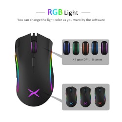 M625 - A3050 - 4000 DPI 1000Hz - wired gaming mouse - RGB backlight - 7 buttons - USBMouses