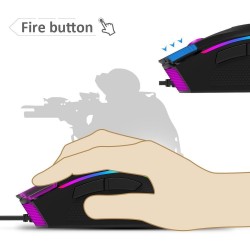 M625 - A3050 - 4000 DPI 1000Hz - wired gaming mouse - RGB backlight - 7 buttons - USBMouses