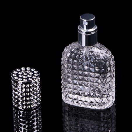 Refillable glass bottle for perfume with atomizer 30 ml - 50 ml