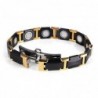 Magnetic bracelet - black ceramic tungsten steel - unisex - radiation protection