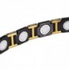 Magnetic bracelet - black ceramic tungsten steel - unisex - radiation protection
