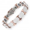 Magnetic bracelet - black ceramic tungsten steel - unisex - radiation protection