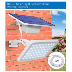 Outdoor garden wall light - waterproof solar lamp - adjustable - 48 LEDSolar lighting