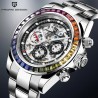 Pagani Design - relógio de luxo de quartzo com cristais de arco-íris - automático
