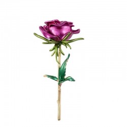 Elegant brooch - enamel roseBrooches