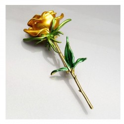 Elegant brooch - enamel roseBrooches