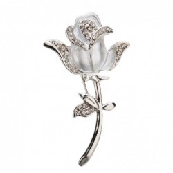 Elegant brooch with crystal roseBrooches