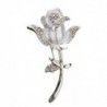 Elegant brooch with crystal roseBrooches
