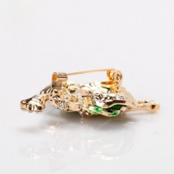 Dancing girl / rose shaped dress - crystal brooch