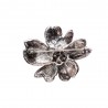 Brooch with crystal narcissus - multicolor rhinestones