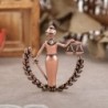Peace Woman - lawyer badge - metal brooch