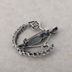 Peace Woman - lawyer badge - metal brooch