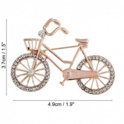 Crystal bicycle shaped brooch